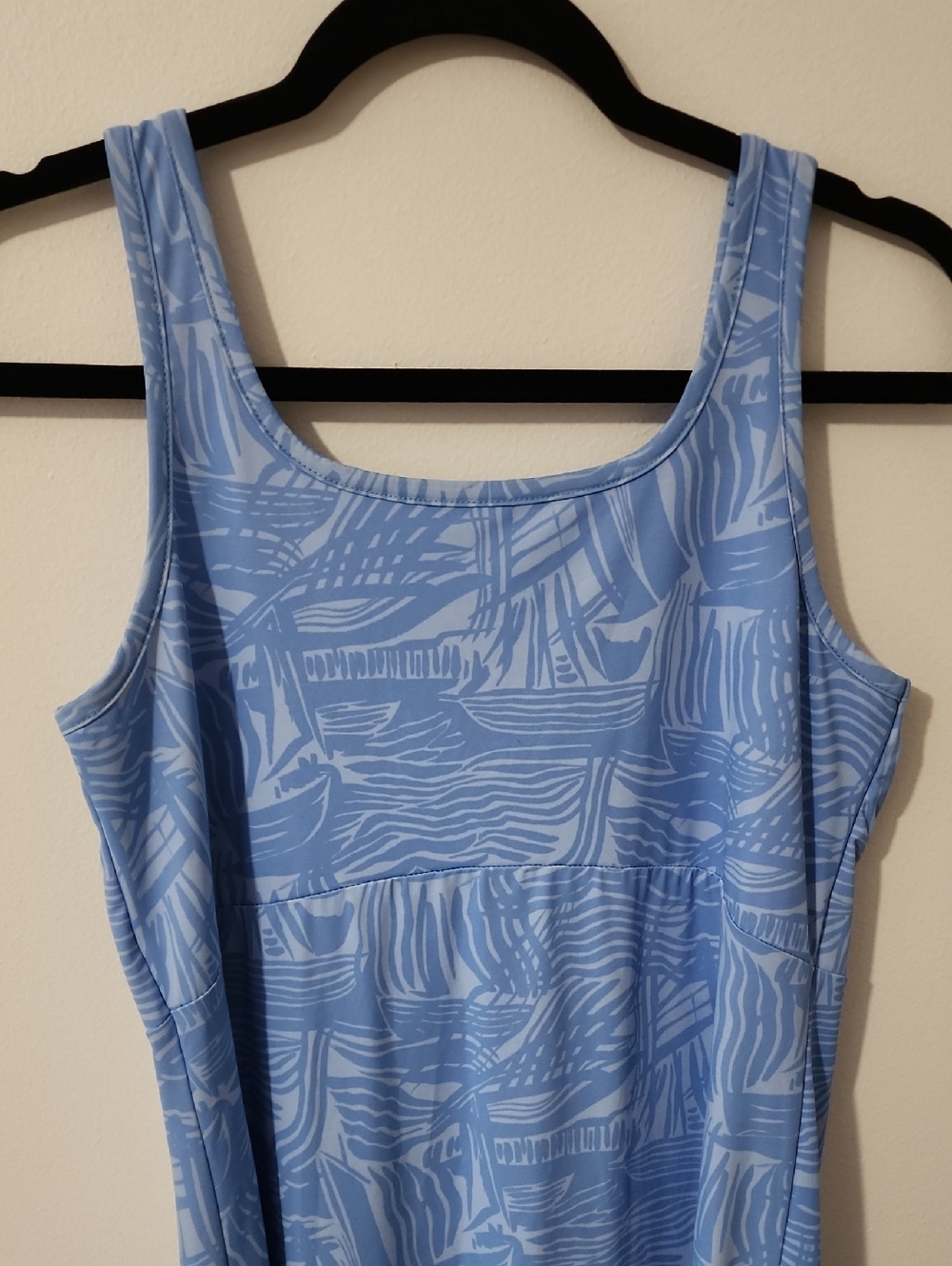 Columbia Light Blue Patterned Maxi Dress